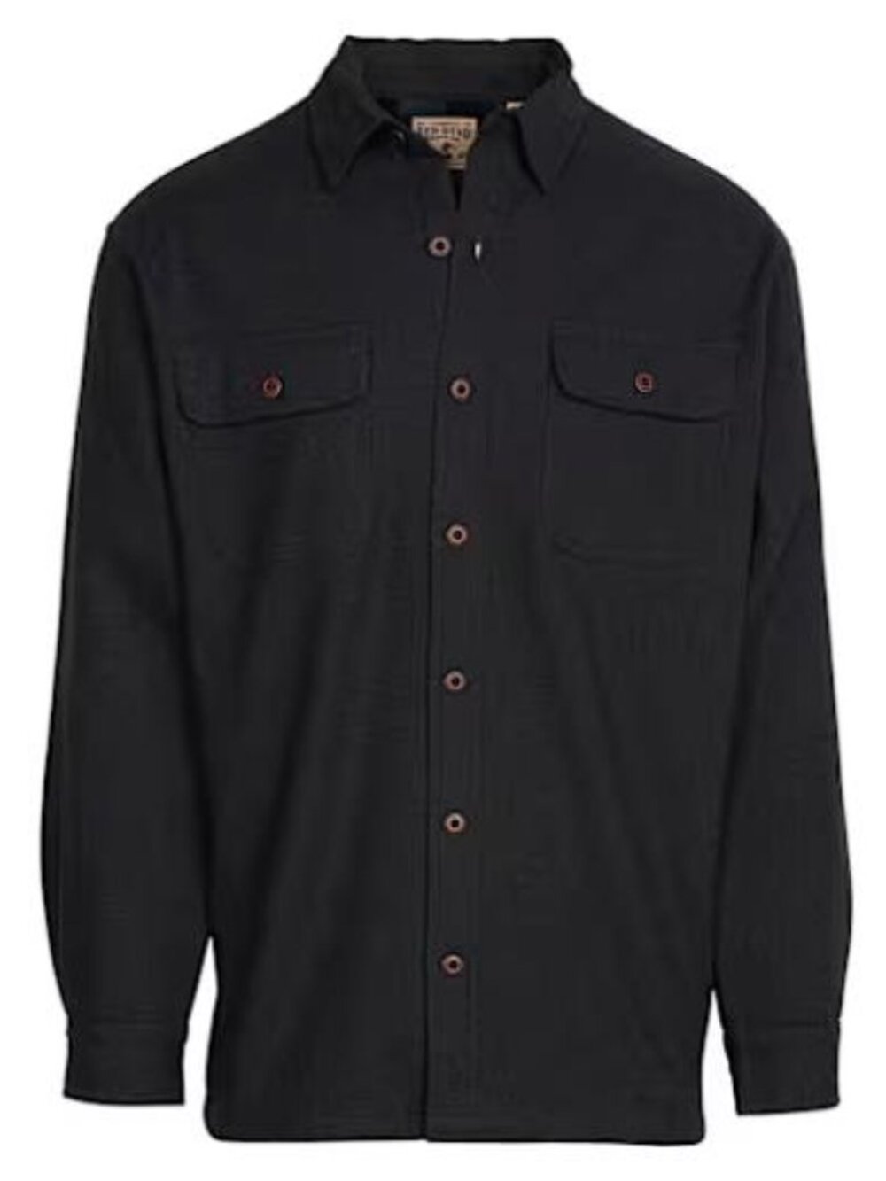 REDHEAD Men's Fleece-Lined Plaid Flannel Shirt Size L In Black Heather
